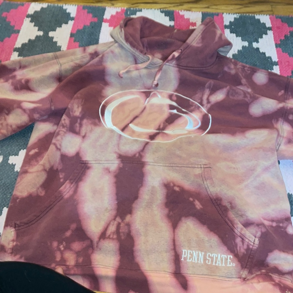 Custom tie dye Penn state hoodie